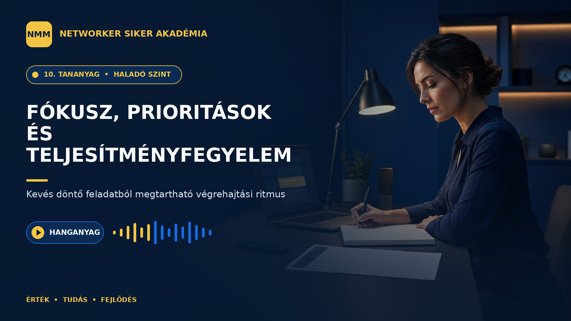 Fókusz, prioritások és teljesítményfegyelem